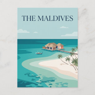 Die Malediven Postkarte