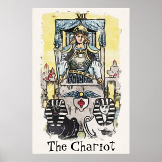 Die Malerei der wichtigsten arkanischen Tarot-Kart Poster