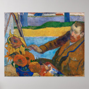 Die Malerin der Sonnenblumen Paul Gauguin Poster