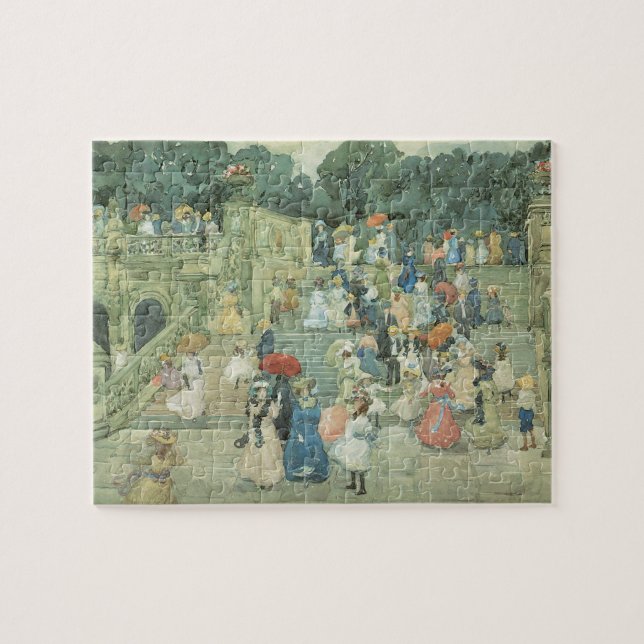 Die Mall, Central Park by Maurice Prendergast (Horizontal)