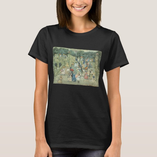 Die Mall, Central Park by Maurice Prendergast T-Shirt (Vorderseite)