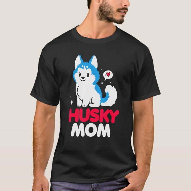 Die Mama Alaskan Husky T-Shirt (Vorderseite)