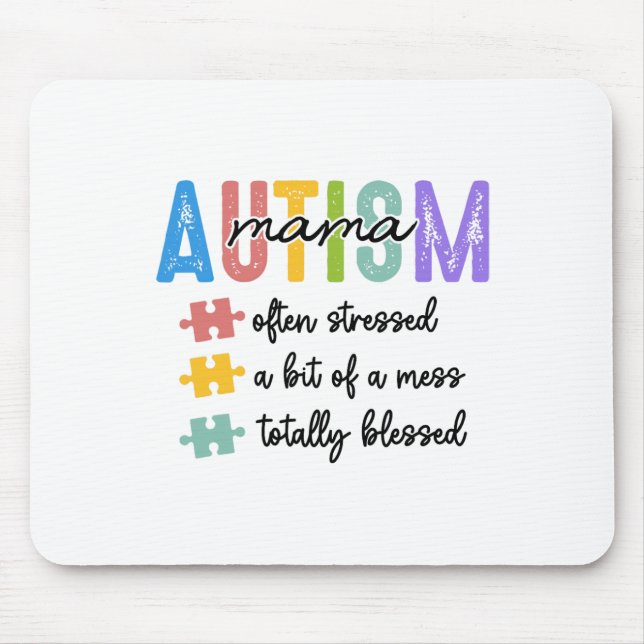 Die Mama der Autismus-Mama-Definition wird oft etw Mousepad (Vorne)