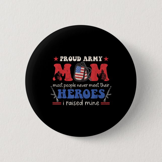 Die Mama des Kriegsveteranen, die ich als Heroes F Button (Vorderseite)