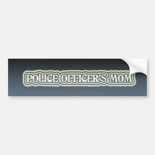 Die Mama des Polizei-Offiziers Autoaufkleber
