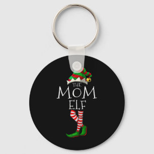Die Mama Elf Spaß Weihnachten Matching Familie Paj Schlüsselanhänger