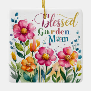 Die Mama "gesegnete Gartenanlage" ist schön gestal Keramikornament