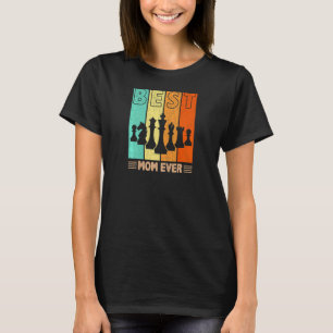 Die Mama mit der besten Schachpartie je Retro Graf T-Shirt