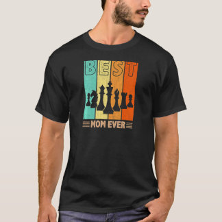 Die Mama mit der besten Schachpartie je Retro Graf T-Shirt