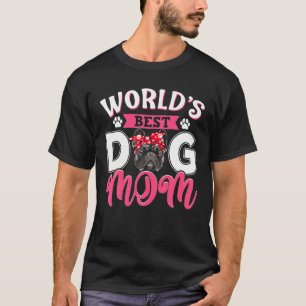 Die Mama "Womens World's Best French Bulldog" T-Shirt