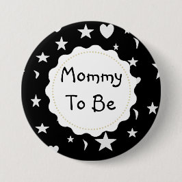 Die Mama, zum Sterne, Monde und Herz zu sein Button