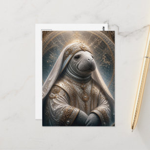 Die Manatee-Nonne Postkarte