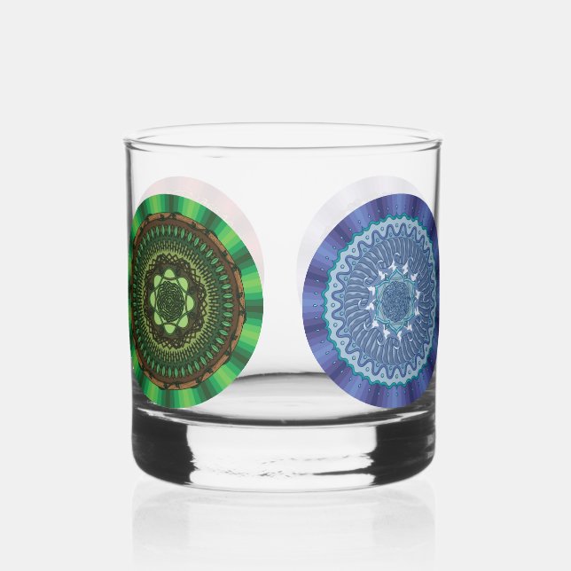 Die Mandalase der Elemente Whiskyglas (Vorderseite)