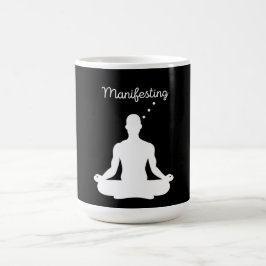 Die Manifestation der Meditation Visuell für posit Kaffeetasse