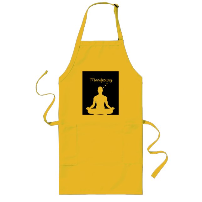 Die Manifestation der Meditation Visuell für posit Lange Schürze (Vorne)