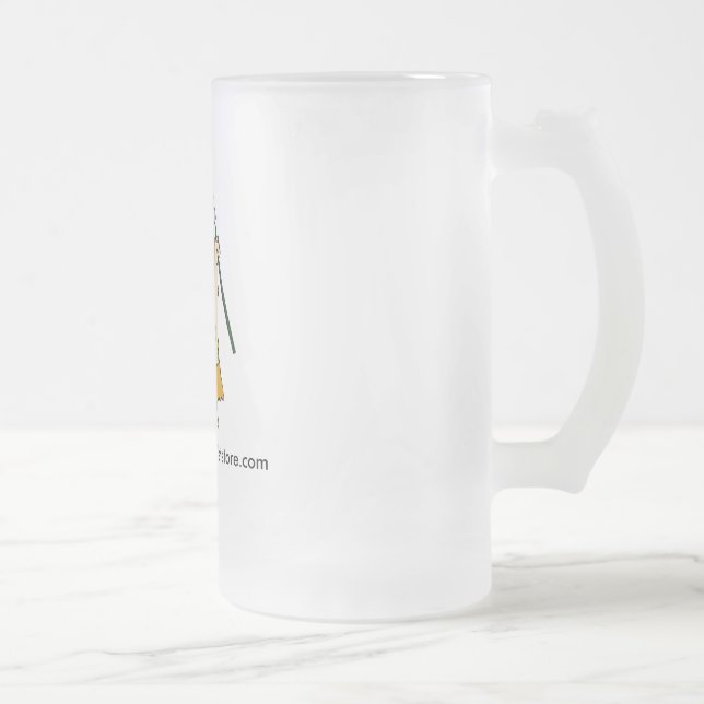 Die Mann-Höhlen-Bier-Tasse Mattglas Bierglas (Rechts)