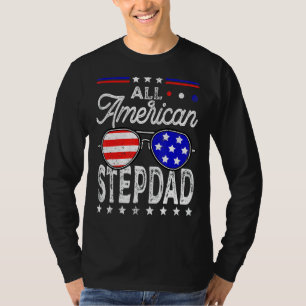 Die Männer haben alle Fahne der amerikanischen Fla T-Shirt