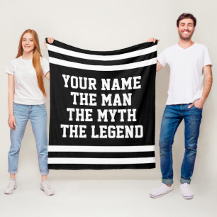 Die Männer-Mythos-Legende lustige Fleece-Decke für Fleecedecke
