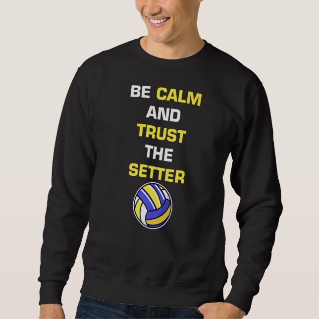 Die Männer sind ruhig und vertrauen dem Setter Fun Sweatshirt (Vorderseite)