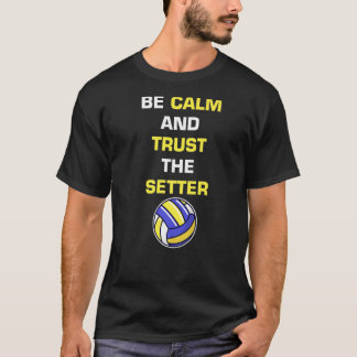 Die Männer sind ruhig und vertrauen dem Setter Fun T-Shirt