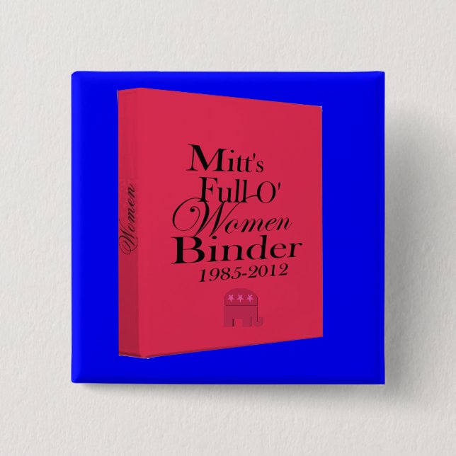 Die Mappen des Mitts voll der Frauen-Mappe Button (Vorderseite)