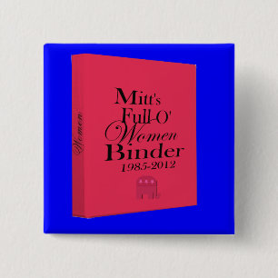 Die Mappen des Mitts voll der Frauen-Mappe Button