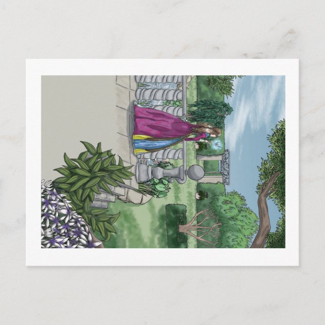 Die Märchen im Garten Postkarte (Vorderseite)