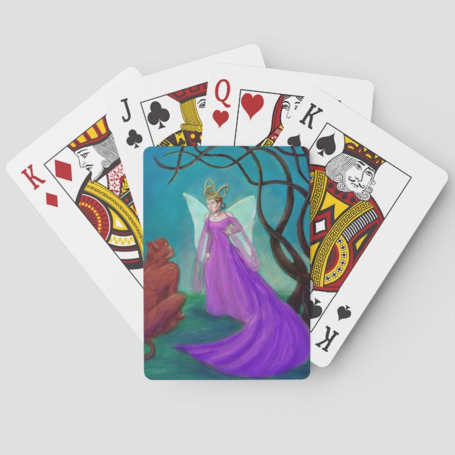 Die märchenhafte Königin Spielkarten (Rückseite)