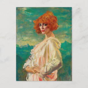 Die Marchesa Casati von Augustus Edwin John (1919) Postkarte