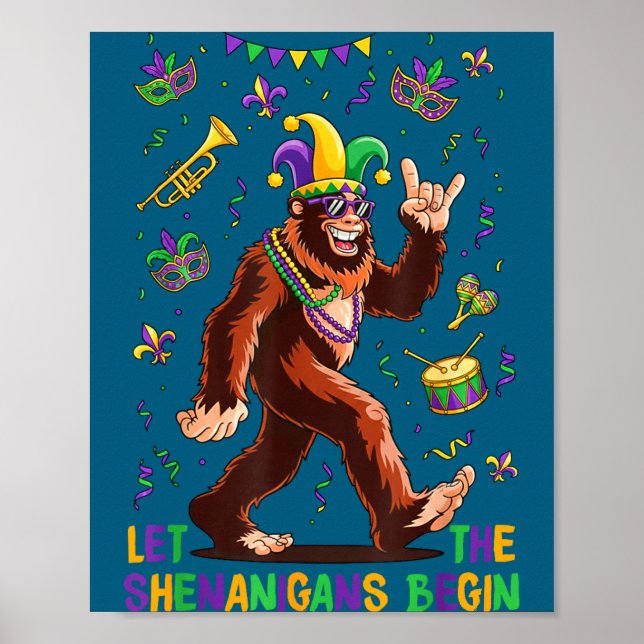 Die Mardi Gras Lasst Unsinn Beginnen Poster (Vorne)