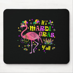 Die Mardi Gras Y'all Flamingo Kostüme Girls bemühe Mousepad