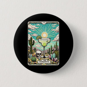 Die Margarita Tarot Card Cinco De Mayo Party Marga Button