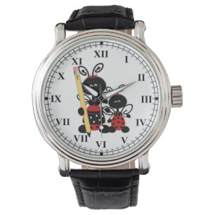 Die Marienkäfer-Uhr des Lehrers Armbanduhr