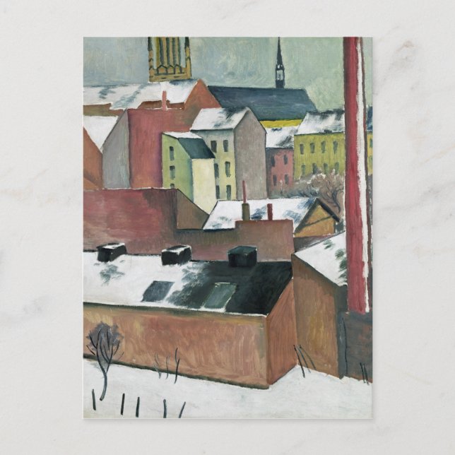 Die Marienkirche in Bonn im Schnee, 1911 Postkarte (Vorderseite)