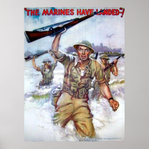 Die Marinesoldaten sind gelandet! Poster