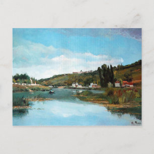 Die Marne bei Chennevieres von Camille Pissarro Postkarte