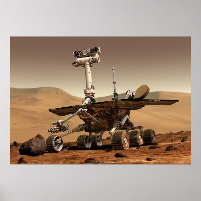 Die Mars der NASA "Spirit" Poster (Vorne)