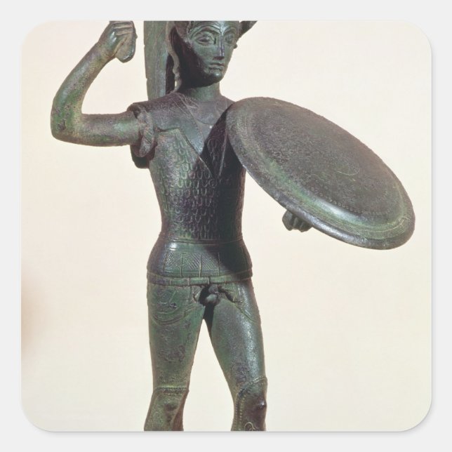 Die Mars oder Krieger Quadratischer Aufkleber (Vorderseite)