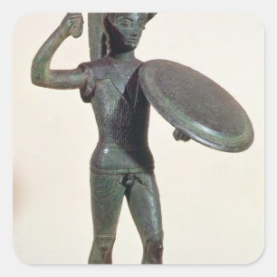 Die Mars oder Krieger Quadratischer Aufkleber