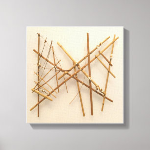 Die Marshallinseln-Stock-Navigations-Diagramm Leinwanddruck