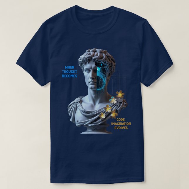 “Die Maschine träumt”  T-Shirt (Design vorne)