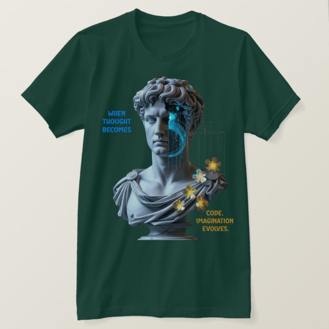 “Die Maschine träumt”  T-Shirt (Design vorne)