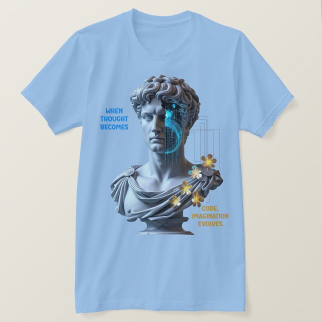 „Die Maschine träumt“  T-Shirt (Design vorne)