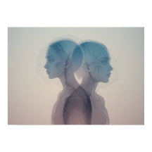 Die Maske der Emotionen Plakat Abstrakte Mauer Kun