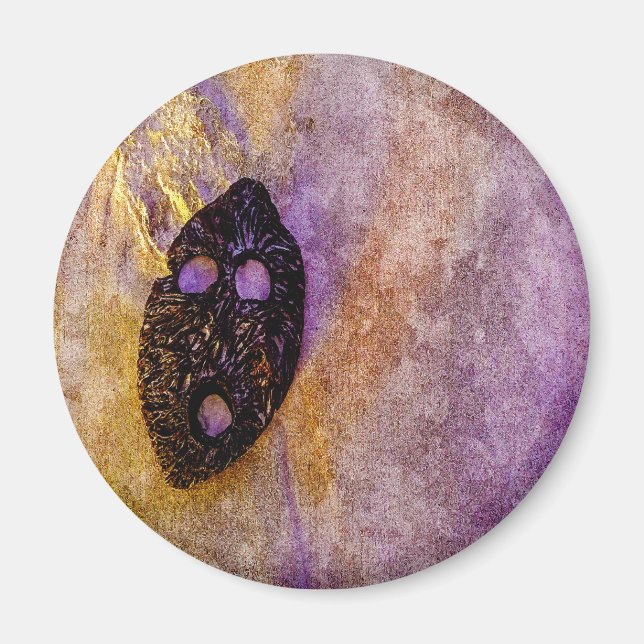 Die Maske der Natur am Strand Magnet (Vorne)