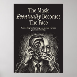 Die Maske wird irgendwann zum Gesicht Poster