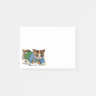 Die Maskottkatze des Schriftstellers, Louis Wain Post-it Klebezettel