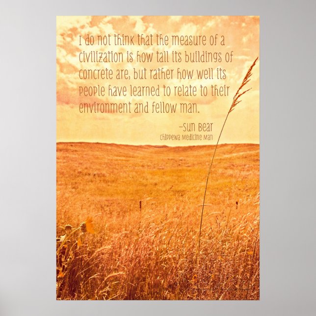 Die Maßnahme einer Zivilisation Poster (Vorne)