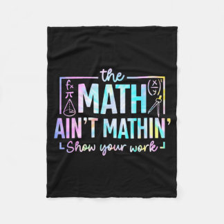 Die Mathe stimmt nicht lustiger Mathelehrer Fleecedecke