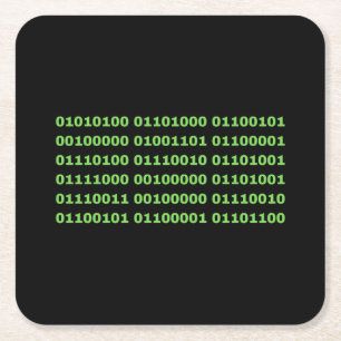 Die Matrix ist real Rechteckiger Pappuntersetzer